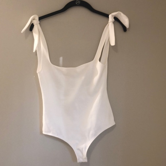 Free People Tops - White free people body suit!